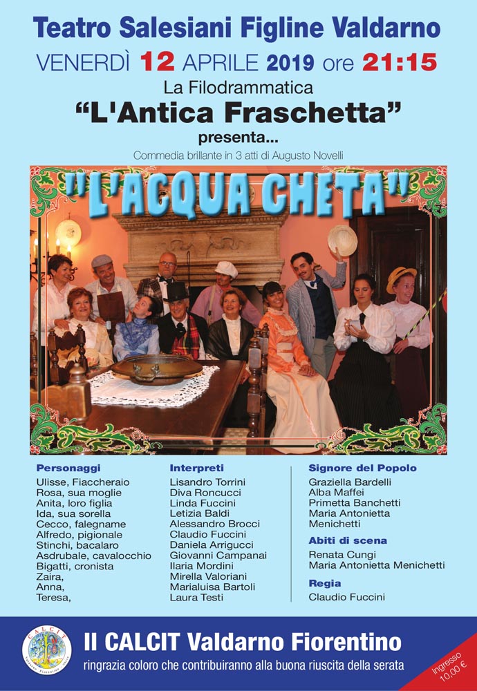 Serata di prosa a favore del Calcit Valdarno Fiorentino
